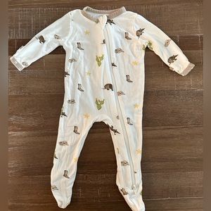 Kyte baby Zippered Footie in Western